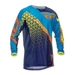 YOUTH FLY RACING KINETIC TRIFECTA - JERSEY  BLUE SZ YL